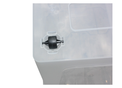 HL Opbergbox met deksel en wieltjes - 30 Liter - Stapelbaar - Kunststof - Transparant