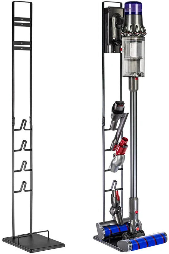 SQOON® - Universele Stofzuiger Standaard voor o.a. Dyson V7, V8, V10, V11, V12, V15 | Ook geschikt voor andere merken zoals AEG, Rowenta, Samsung, Bosch, | Inclusief accessoires' houders