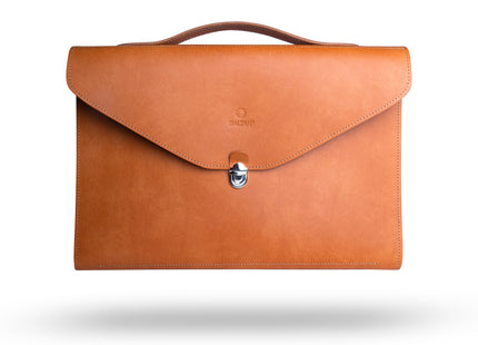 Leren Aktetas - Laptoptas - 13/14 inch - Bruin - 36 x 24 x 2,5 CM