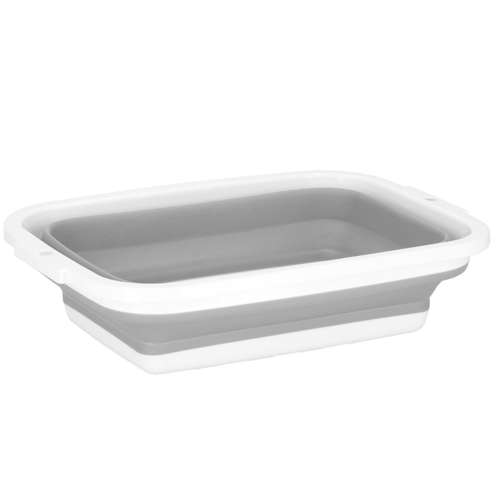 Wasmand | Opvouwbare Wasmand | 8.5L | Grijs/Wit