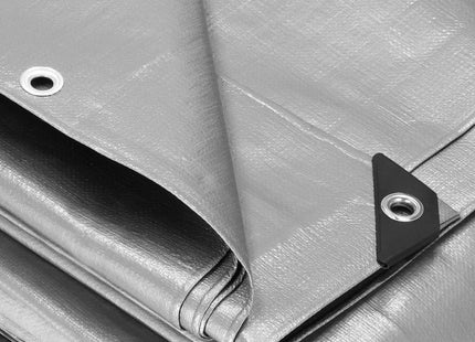 Afdekzeil | Dekzeil | Zeildoek | Waterdicht | PVC | 5 x 3 m | 210 g/m2 | Grijs/Bruin