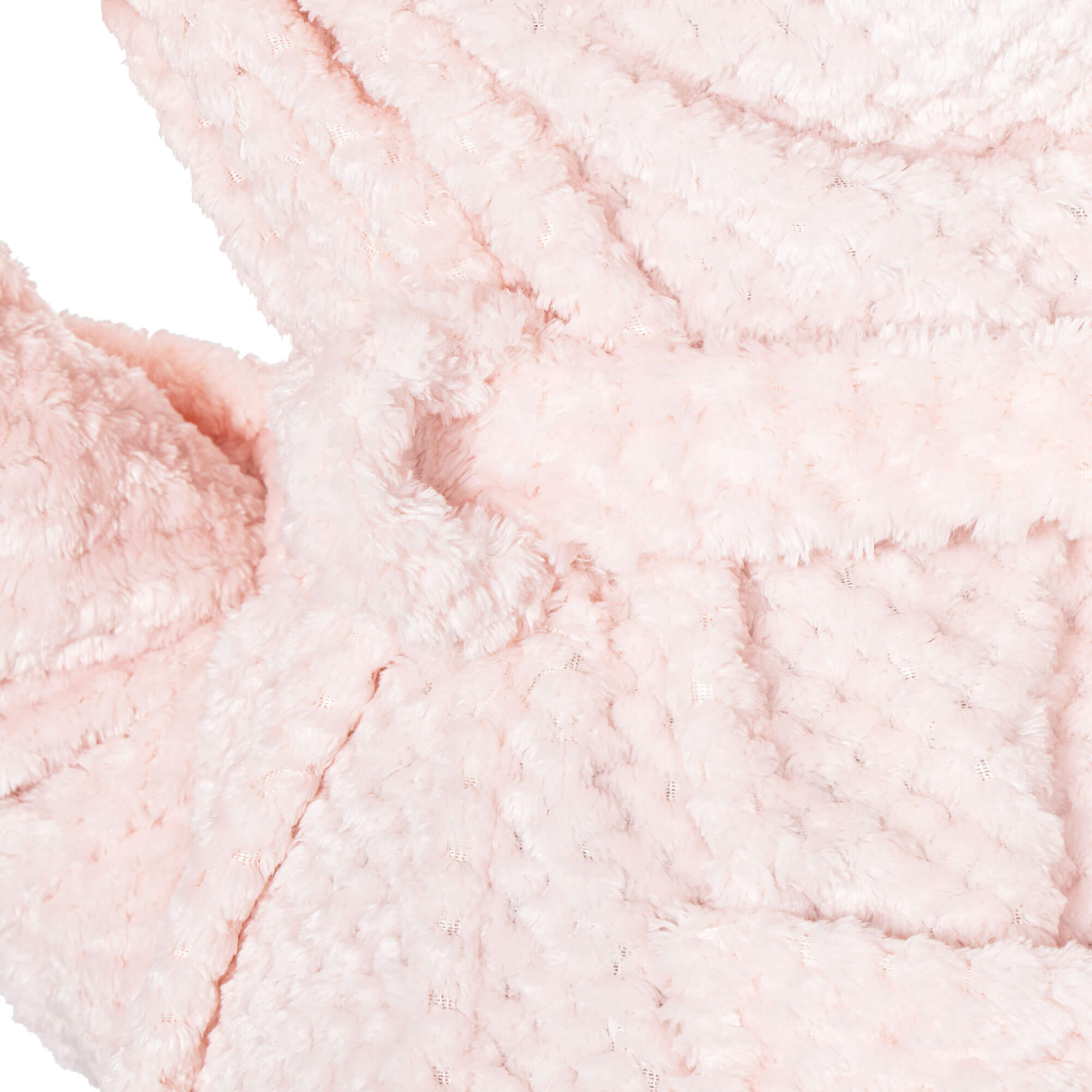 Badjas - Fleece - Roze - Capuchon - Riem - Maat L/XL