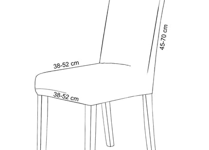 Stoelhoes - Voor Eetkamerstoelen - Met Stretch - Bruin