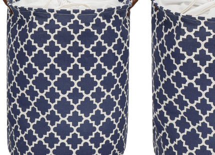 Opbergmand - Speelgoedmand - Kledingmand - Organizer - Handvatten - Marineblauw - 63 L