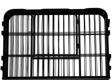 Puppyren -  Opvouwbaar - Metaal - Zwart - 165x84x60 CM