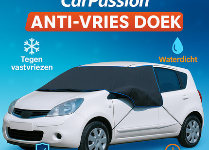 Antivriesdoek - Anti -Vries deken - Sneeuwhoes - Voorruitbescherming - Vorst - Sneeuw - De Lux Mini - Zwart