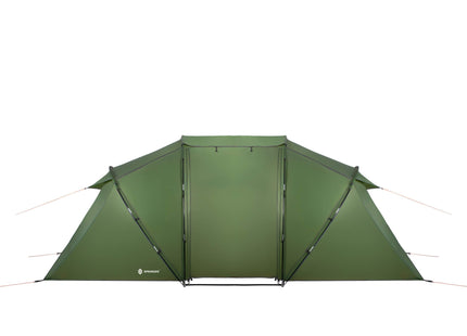 Tunneltent |Kampeertent | Tent | Waterdicht | 4 Persoons | 2 Slaapkamers | Groen | 460 x 200 x 245 cm