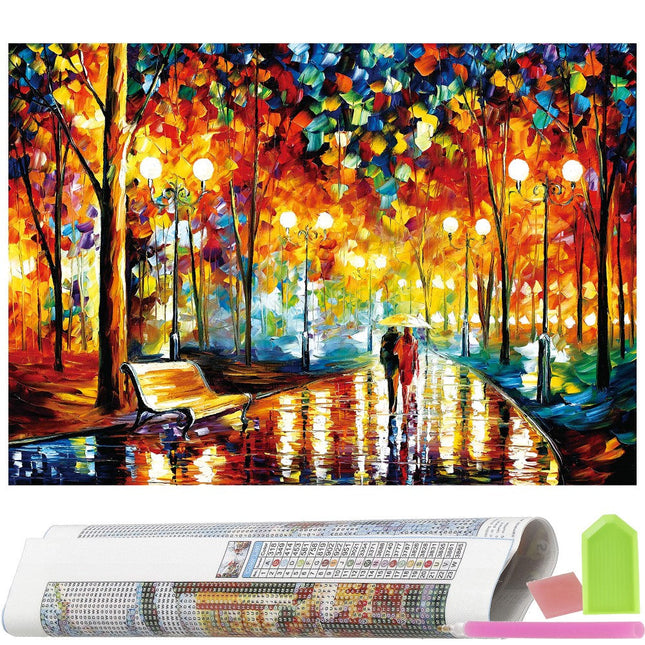 Diamond Painting - Volwassenen - Landschap Leonid Afremov - 40 x 30 cm