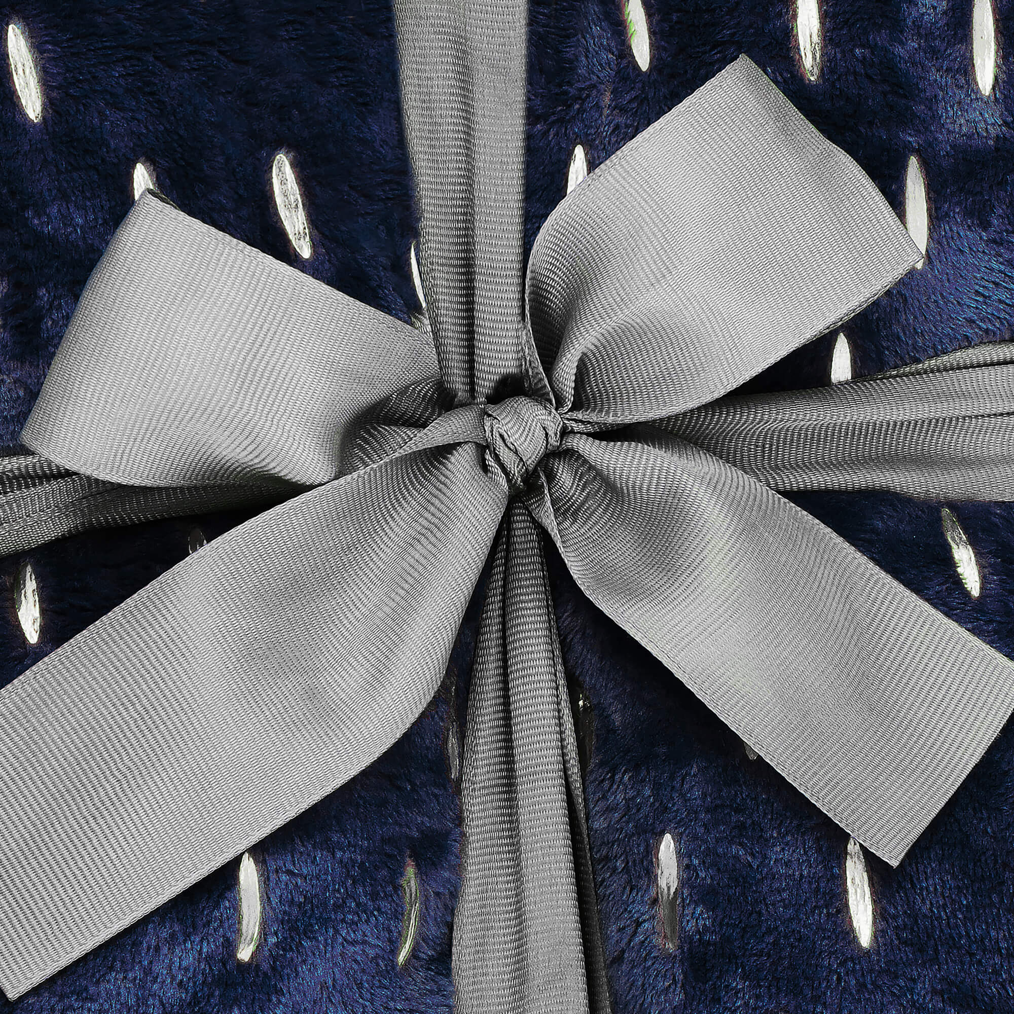 Plaid | Sprei | Deken | 200 x 150 cm | Pluche | Blauw/ Goud