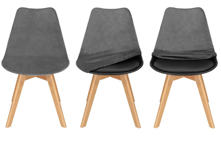 Stoelhoes - Voor Eetkamerstoelen - Met Stretch - Grijs