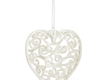 Kerstversiering | Kerstdecoratie voor binnen | Kersthanger | Hart | 9 cm