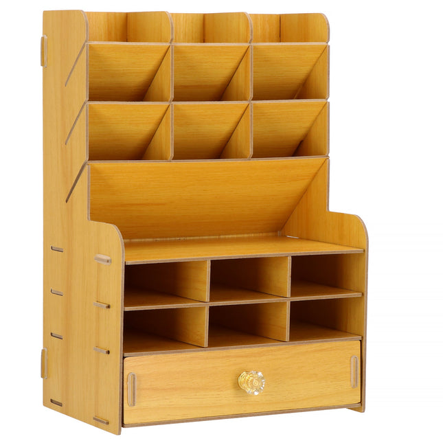 Bureau Organizer | 15 Vakken | Hout  | 32 x 22 cm