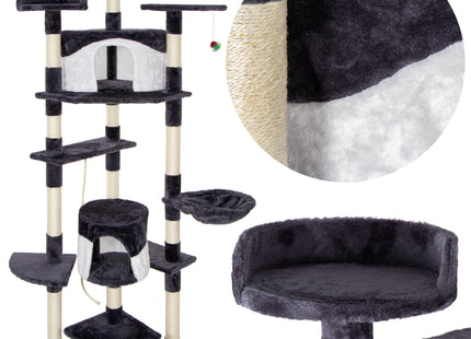 Krabpaal - 11 Etages - Voor Katten - Meubelbescherming - 203 cm