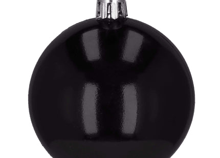 Kerstballen & Piek | 33 Stuks | 5/6/8 cm | Zwart