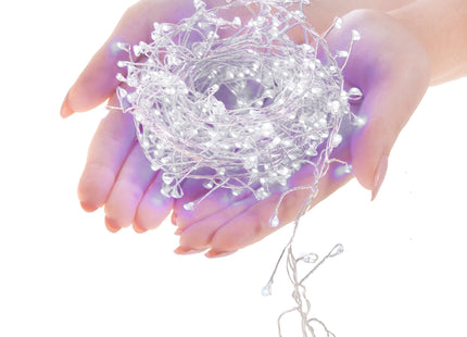 Draadverlichting Kerstboomverlichting - Ijspegels - 100 LED - 3 M - Koud Wit