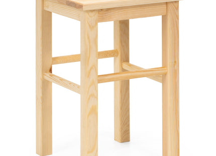 Kruk - Bijzet Krukje - Grenenhout - Lichtbruin - 120 Kg - 43,5 Cm