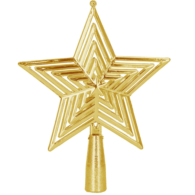 Kerstboom Piek | Ster | 15 cm | Goud