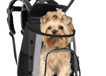 Rugzak voor Huisdieren - Reisrugzak - Draagtas - Transporttas - Huisdieren - Kat - 15 KG - 38 x 34 x 26 cm - Zwart