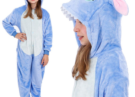 Onesie Kinderen  | Maat 120/130 | Blauw