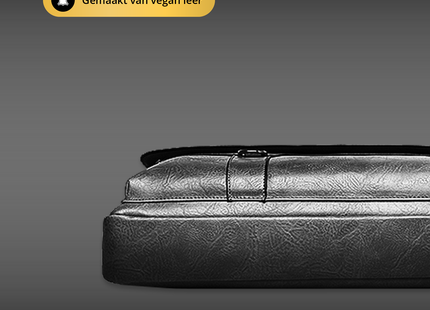 Baltan Leren Aktetas - Laptoptas - Tot 16 inch - Zwart - 10L - 38 X 29 X 10 CM