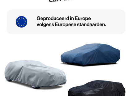 CarPassion Premium Autohoes - Beschermhoes - Waterdicht & Vorstbestendig - Maat L - Blauw - 380 x 405 cm