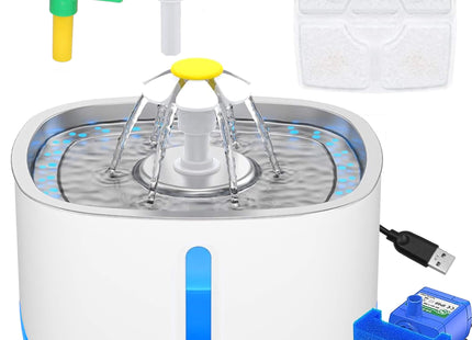 Waterdispencer - Voor Dieren - Verlicht - Fontein - Drinkbak - Waterbak - 2.5 L