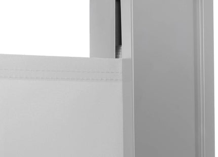 Windscherm - Tuinscherm - Oprolbaar - Waterbestendig - Staal - Aluminium - Lichtgrijs - 350 X 180 CM