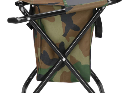 Campingkruk - Kampeerkruk - Viskruk - Opvouwbaar - Inclusief Draagriem - Camouflage