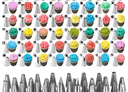 Taart Decoratie Set | 38-Delig | Opbergdoos | Blauw