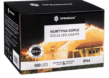 IJspegel Verlichting | 20 m + 2.5 m Snoer | 500 LED | Multicolor | Koppelbaar