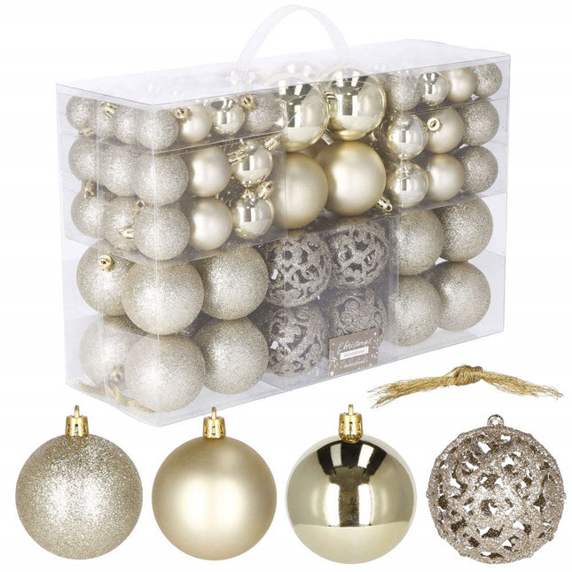 Kerstballen | 100 Stuks | Goud Tinten