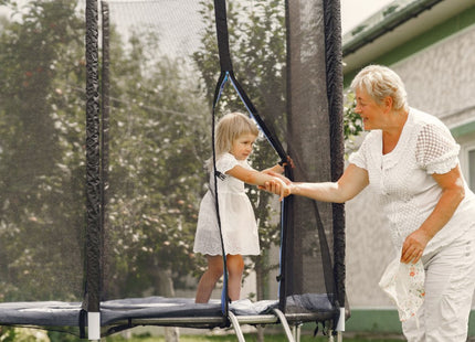 Trampoline | Trampoline met veiligheidsnet | Tuin | 245 cm | Zwart