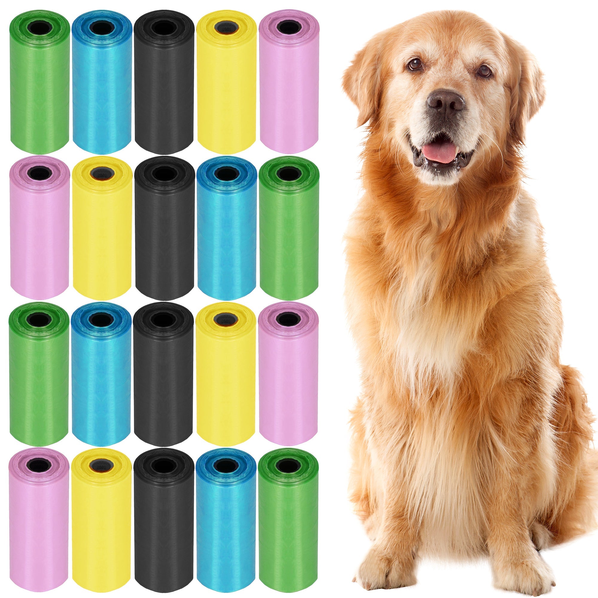 Hondenpoepzakjes - 20 Rollen - Meerkleurig - 360 Stuks