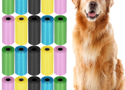 Hondenpoepzakjes - 20 Rollen - Meerkleurig - 360 Stuks