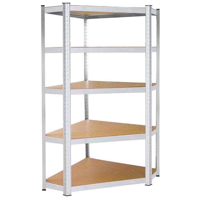 Stellingkast - 875 kg Draagkracht - Hoekkast -  Opbergrek - 180 x 90 x 40 cm - Zilver