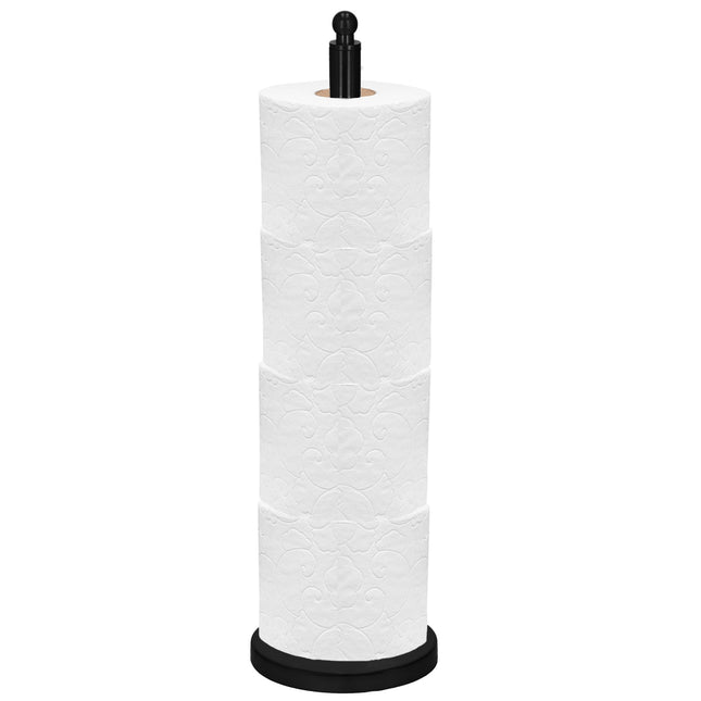 Toiletrolhouder | Metaal | Zwart | 52 cm