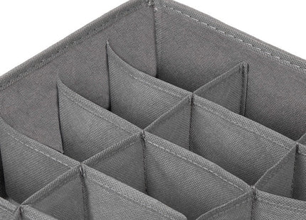 Lade Organizer | 24 Vakken | Grijs/Wit | 33 x 33 cm