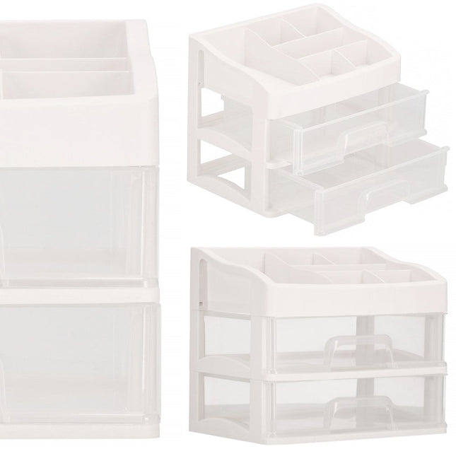 Organizer | Organizer Bakjes | Cosmetica Organizer | Wit / Transparant