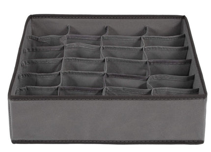 Lade Organizer | 24 Vakken | Grijs | 33 x 33 cm
