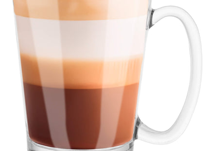 Koffie- en theeglazen Set van 6 - Handvat - 300 ML