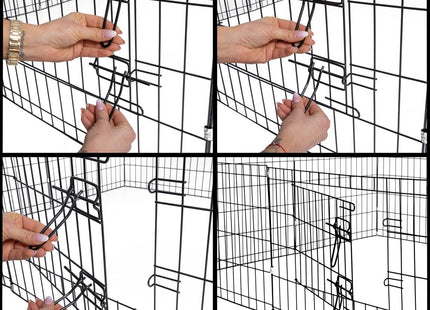 Hondenbench | Hondenren | 160 x 60 cm | Zwart