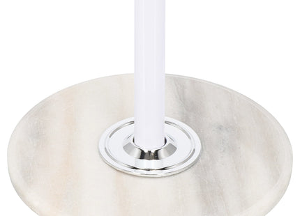 Staande Kapstok | Metaal | Marmer | 12 Haken | Wit | Zilver | 174 cm