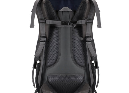 Backpack - Rugzak - Multifunctioneel - Kamperen - Reizen - Regenhoes - 90 Liter - Grijs/Blauw