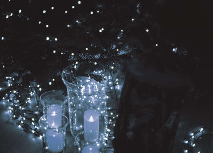 Kerstverlichting | 27,5 m | 500 LED | Koud Wit | 8 Lichtfuncties