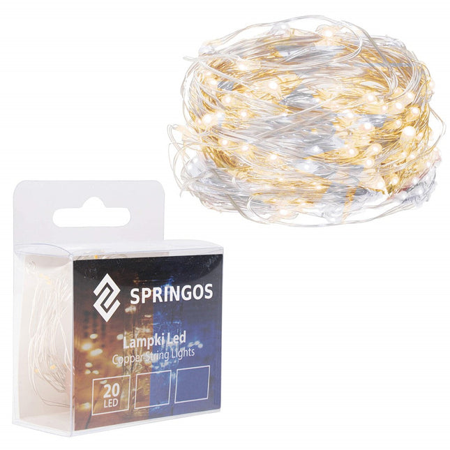 Draadverlichting Kerstverlichting | 1.9 m | Waterdicht | Op Batterij | LED-Verlichting | Warm Wit/Koel Wit