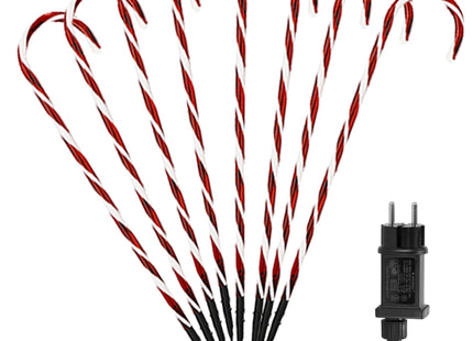 Snoepstokken | Zuurstokken |  Kerstversiering | Led | 8 Stuks