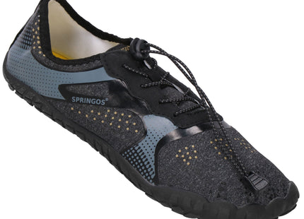 Waterschoenen - AQUA Shoes - Sneldrogend - Rubber - Unisex - Grijs/ Zwart - Maat 44