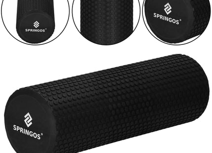 Foam Roller | Hard Hardheid | 35 x 15 cm | Zwart