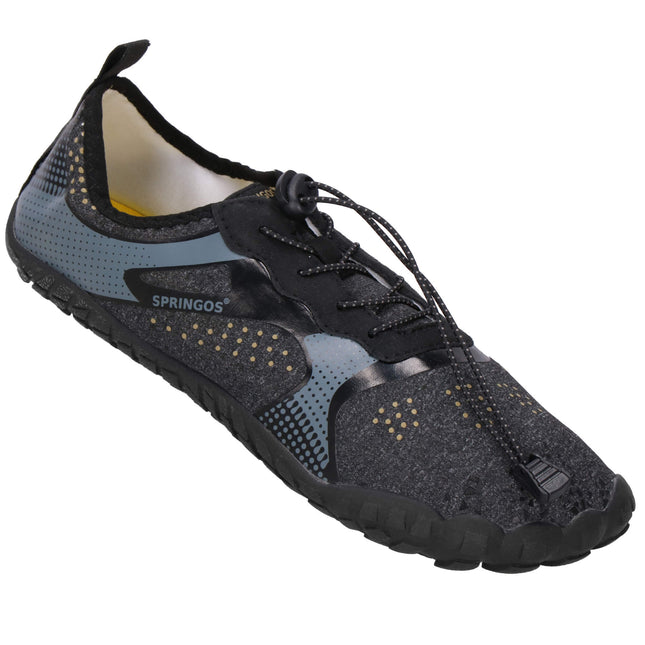 Waterschoenen - AQUA Shoes - Sneldrogend - Rubber - Unisex - Grijs/ Zwart - Maat 42