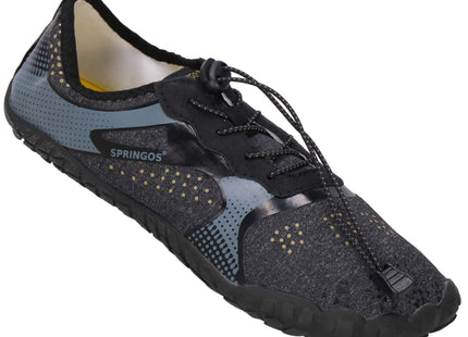Waterschoenen - AQUA Shoes - Sneldrogend - Rubber - Unisex - Grijs/ Zwart - Maat 42